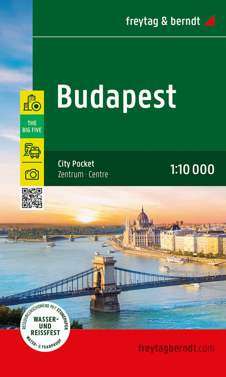 Budapešť 1:10 000 / mapa města