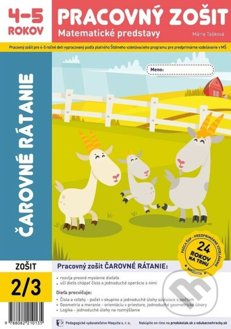 Čarovné rátanie (Pracovný zošit 2/3 - Matematické predstavy