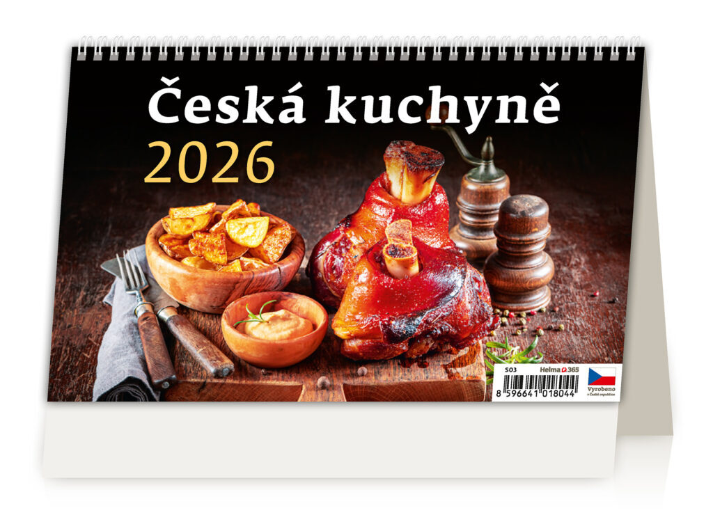 Česká kuchyně 2026 - stolní kalendář