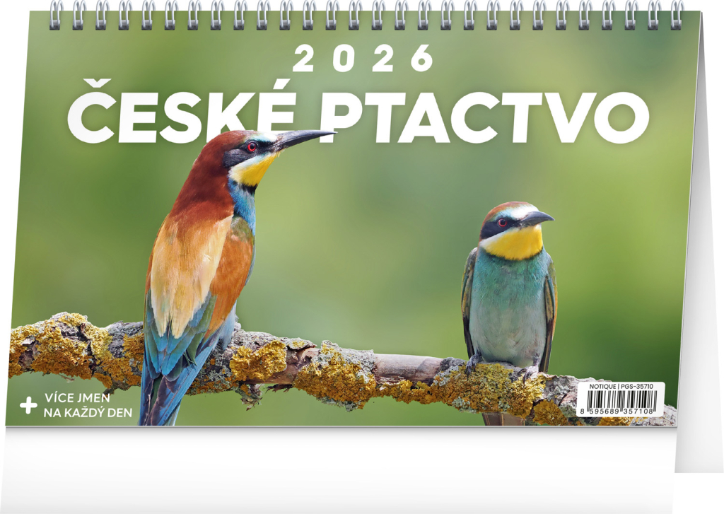 České ptactvo 2026 - stolní kalendář