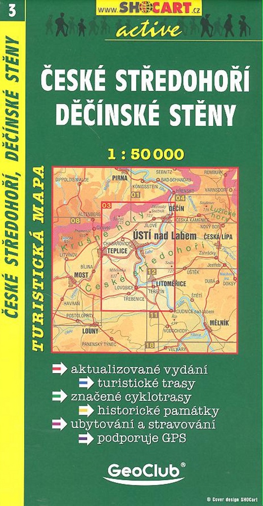 České středohoří Děčínské stěny 1:50 000