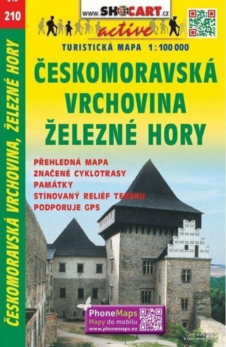 Českomoravská vrchovina, Železné hory 1:100 000 - kniha z kategorie Mapy Evropy