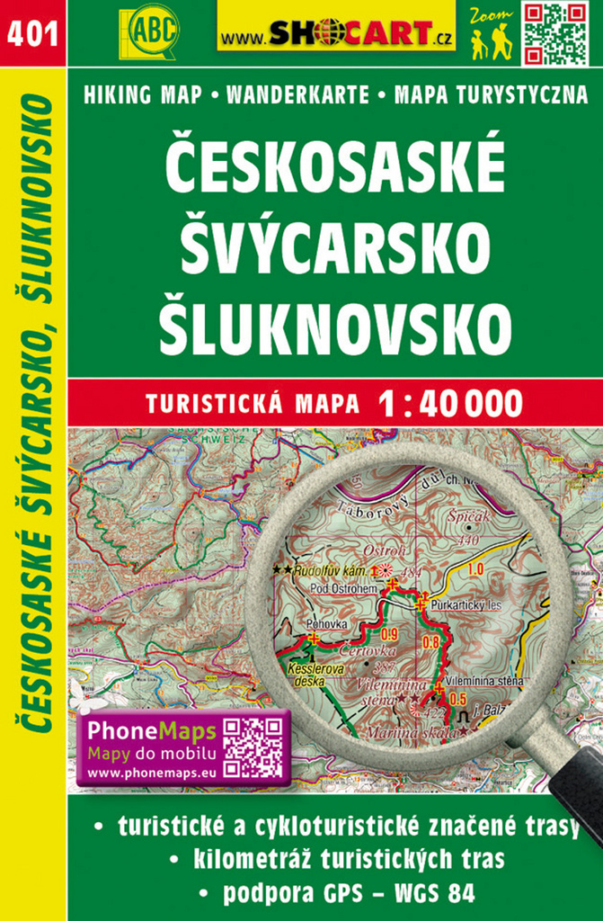 Českosaské Švýcarsko Šluknovsko 1:40 000