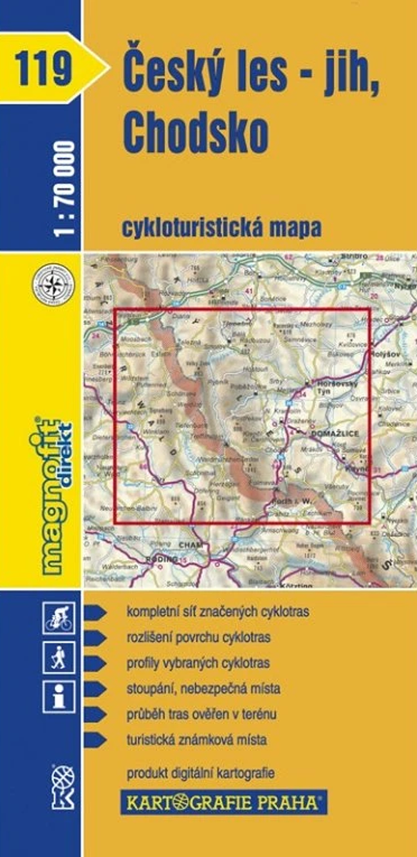 Český les – jih, Chodsko 1:70 000