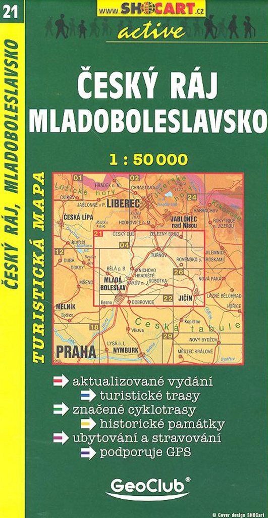 Český ráj, Mladoboleslavsko 1:50 000