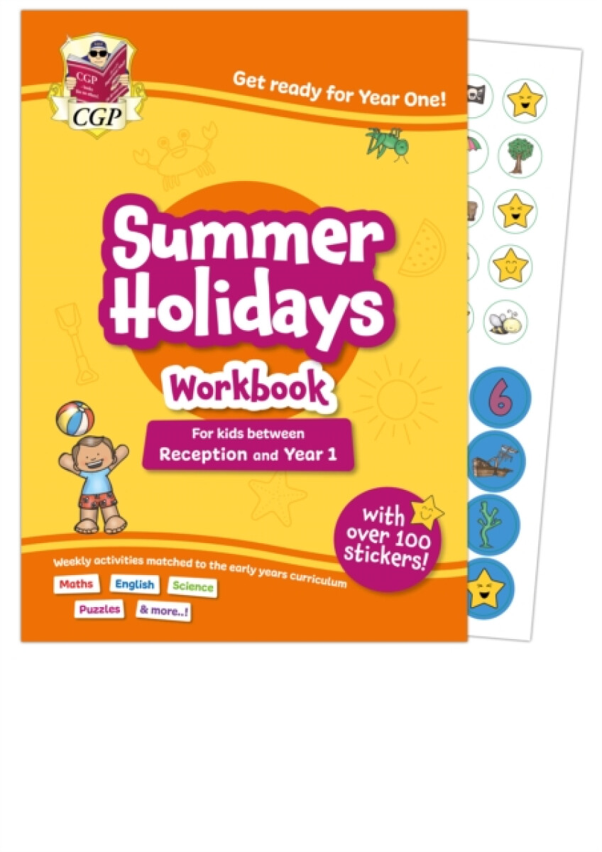 CGP Summer Holidays Activity Workbook - for kids between Reception and Year 1 (ages 4-5)