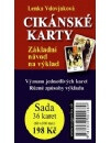 Cikánské karty - Základní návod na výklad + sada 36 karet