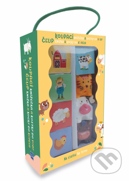 Čľup knižka a kocky do kúpeľa - Farma / Koupací knížečka a kostky do vody