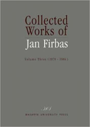 Collected Works of Jan Firbas: Volume Three (1979–1986)