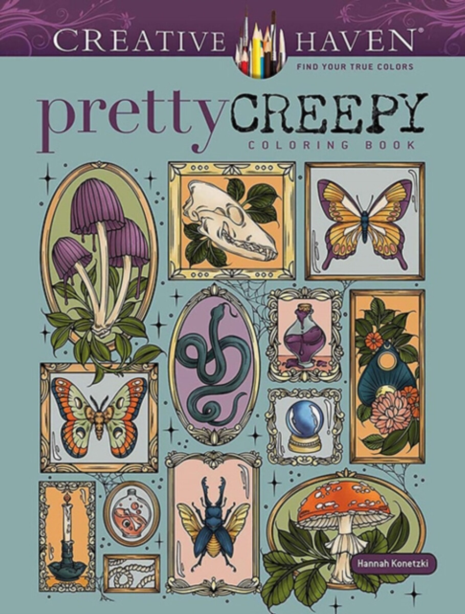 Creative Haven Pretty Creepy Coloring Book