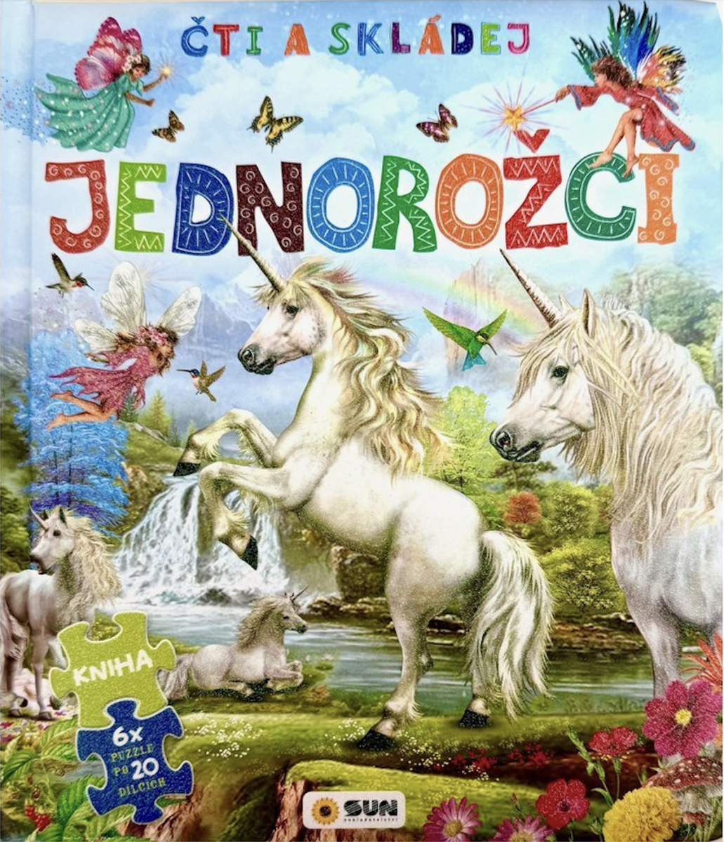 Čti a skládej: Jednorožci (kniha a 6 x puzzle) - kniha z kategorie Pro děti