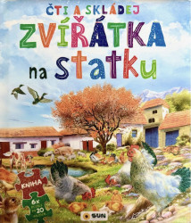 Čti a skládej: Zvířátka na statku (kniha a 6 x puzzle) - kniha z kategorie Naučné knihy