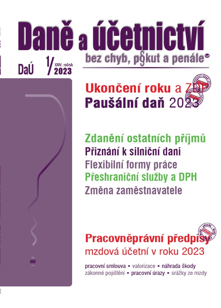 Daně a účetnictví bez chyb, pokut a penále 1/2023