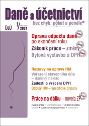Daně a účetnictví bez chyb, pokut a penále č. 1 / 2024 - Oprava poměrného odpočtu daně po skončení roku