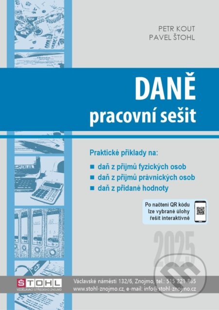 Daně - pracovní sešit 2025