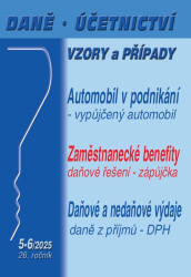 Daně, účetnictví, vzory a případy č. 5-6 / 2025