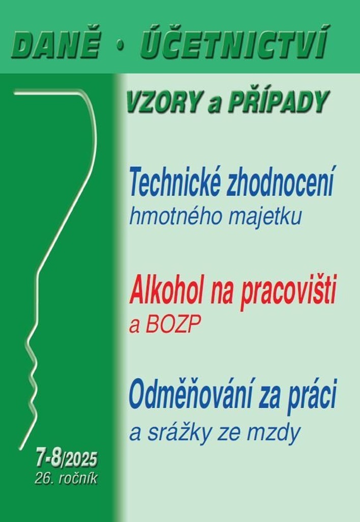 Daně, účetnictví, vzory a případy (7-8/2025)