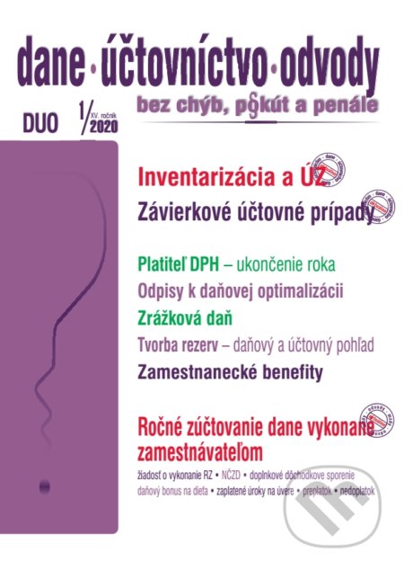 Dane, účtovníctvo, odvody 1/2020