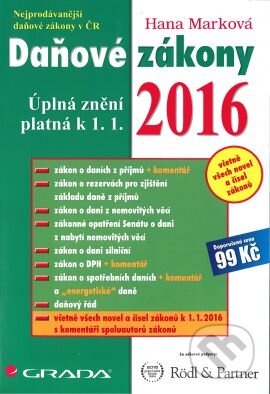 Daňové zákony 2016 (Úplná znění platná k 1. 1. 2016) - kniha z kategorie Daně