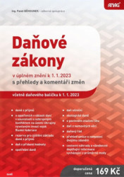 Daňové zákony v úplném znění k 1. 1. 2023 s přehledy a komentáři změn - kniha z kategorie Daně