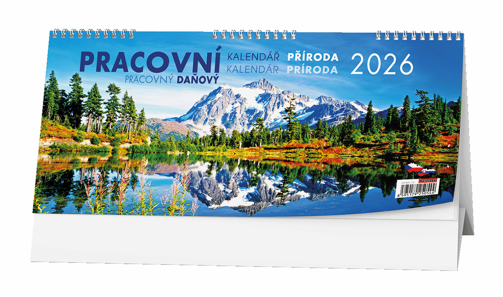 Daňový kalendář Příroda 2026 - stolní kalendář