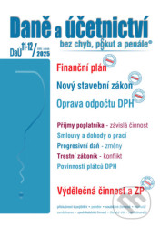 DaÚ 11-12/2025 Finanční plán - Nový stavební zákon, Oprava odpočtu DPH