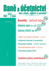 DaÚ 2-3/2026 Zaměstnanecké benefity - Silniční daň za rok 2025, Osvobození příjmů FO – změny - Martin Děrgel
