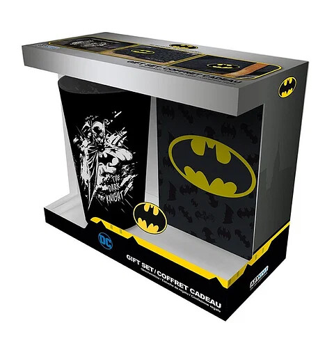 DC Comics Dárkový set Batman (Sklenice, Odznáček, Zápisník)