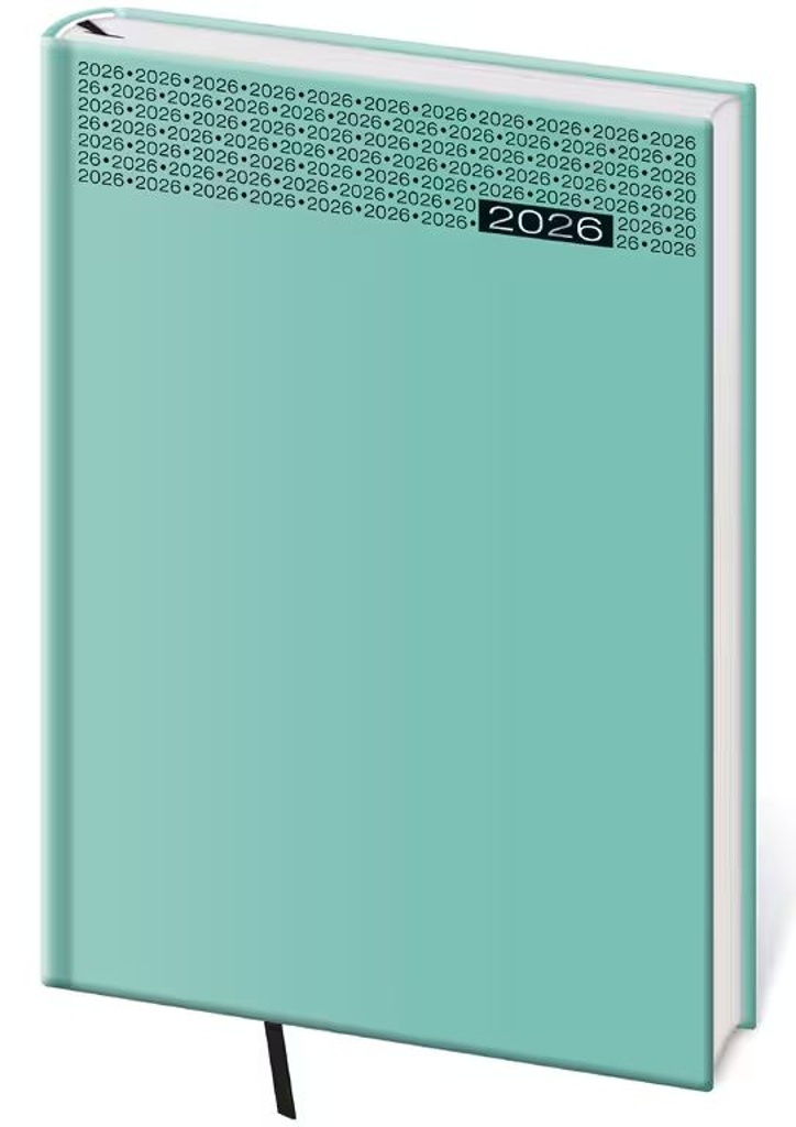 Denní diář 2026 A5 Gommato tyrkysový