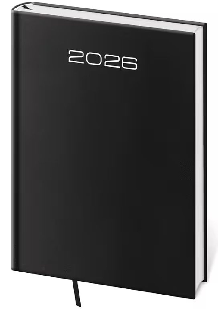 Denní diář 2026 A5 Old Karachi černý