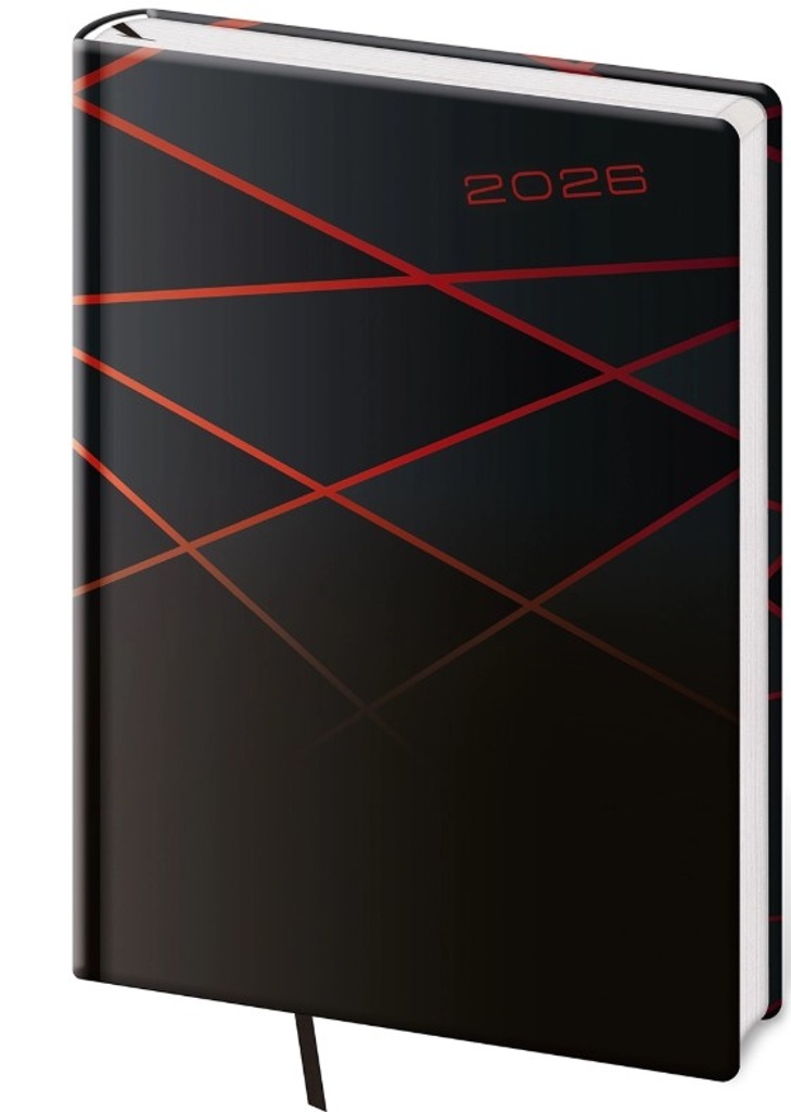 Denní diář 2026 A5 Vario Black design