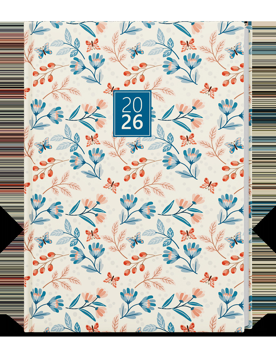 Denní diář 2026 Adam Lamino B6 Motýli