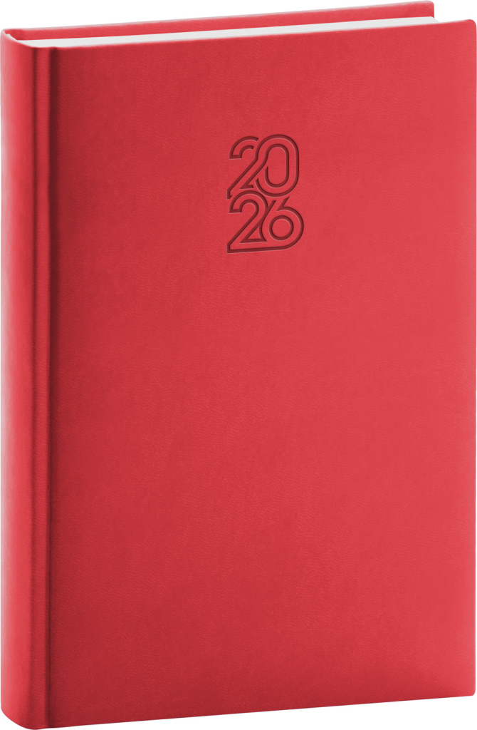 Denní diář 2026 Aprint červený