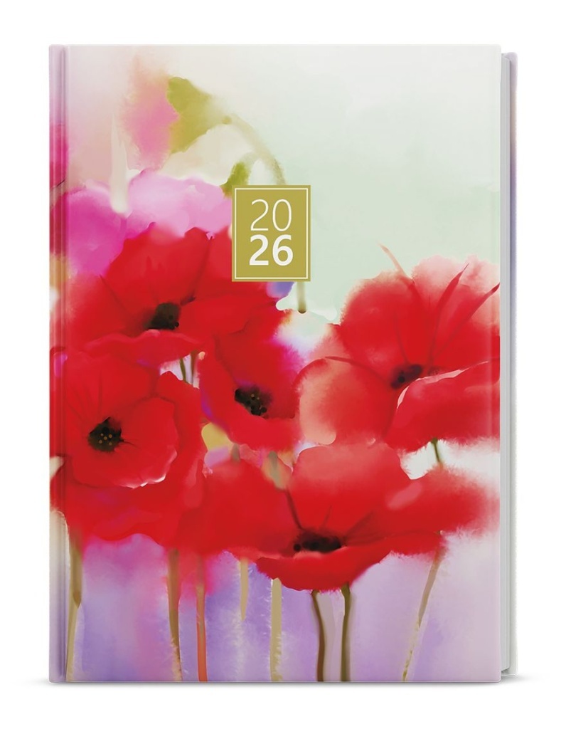 Denní diář 2026 David Lamino A5 Máky