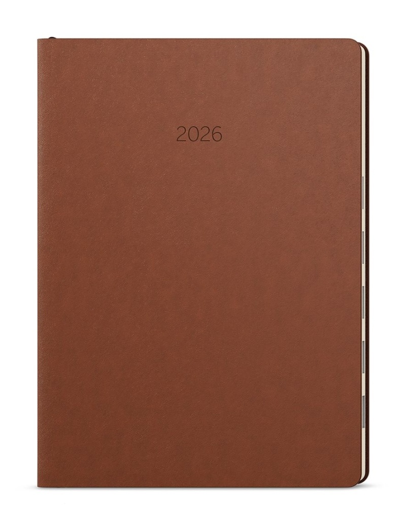 Denní diář 2026 Maxim B5 Hnědá