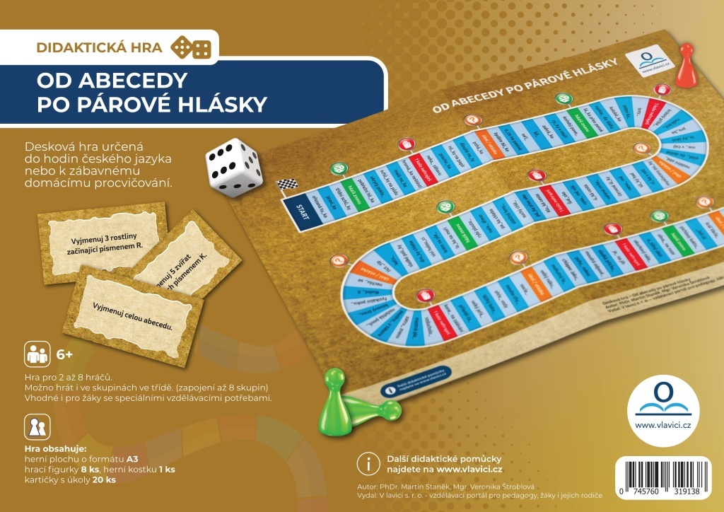 Desková didaktická hra Od abecedy po párové hlásky