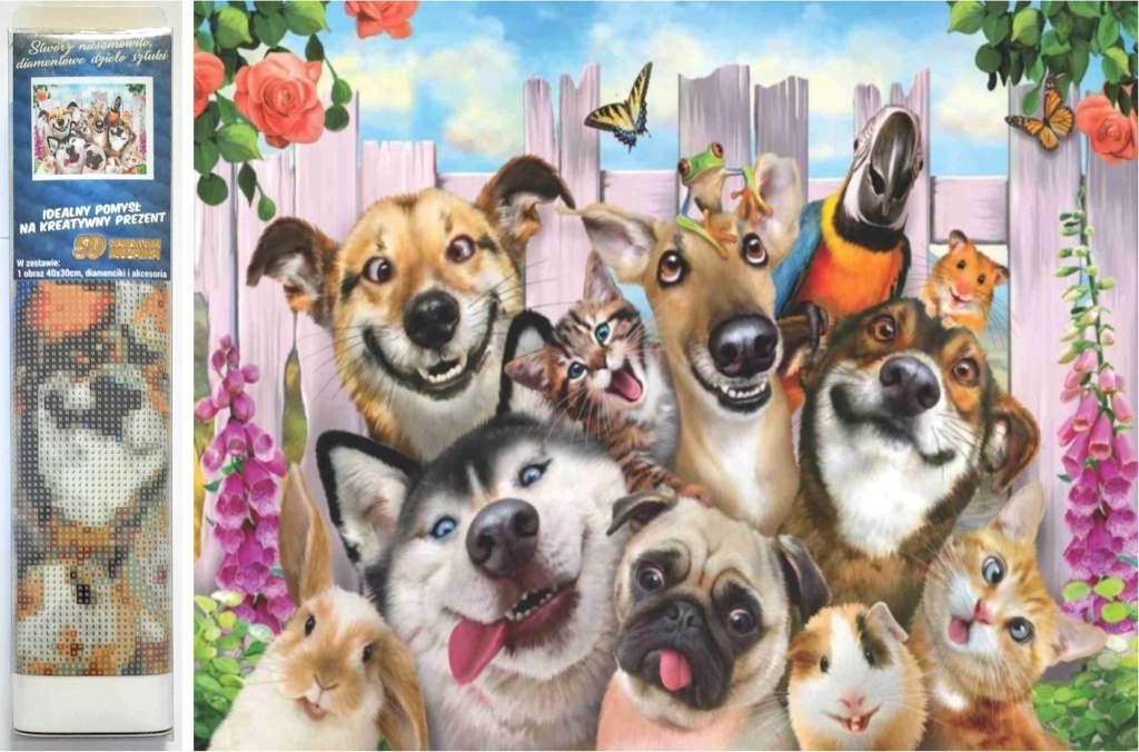 Diamantové malování Bláznivá selfie 30x40cm