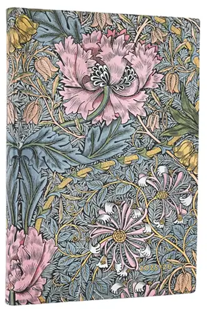 Diář 2025/2026 Morris Pink Honeysuckle