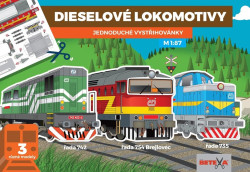Dieselové lokomotivy (Jednoduché vystřihovánky)