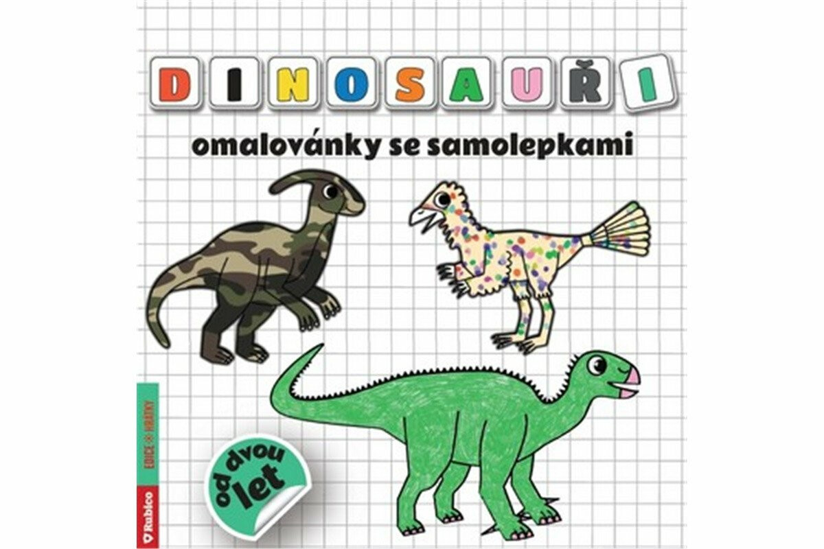 Dinosauři omalovánky se samolepkami - Radka Kneblová