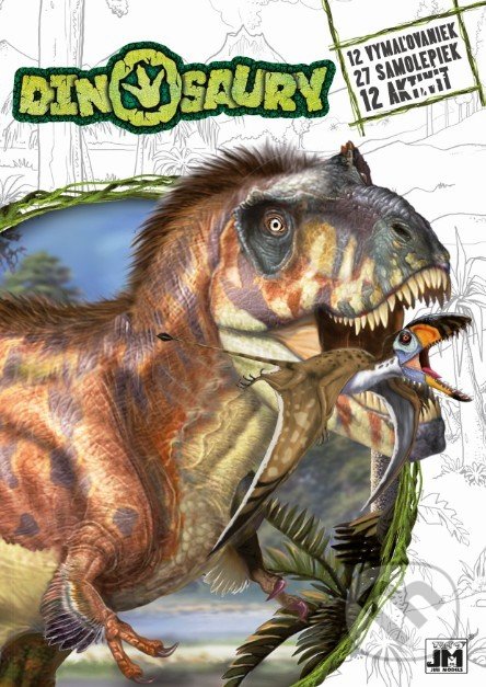 Dinosaury (12 vymaľovaniek, 27 samolepiek, 12 aktivit