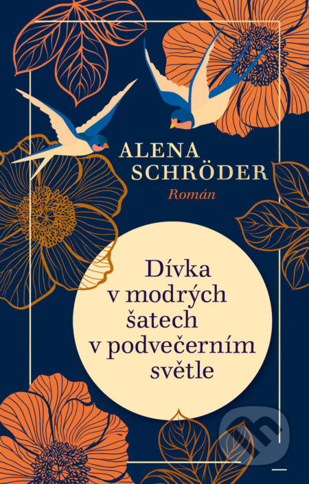 Dívka v modrých šatech v podvečerním světle