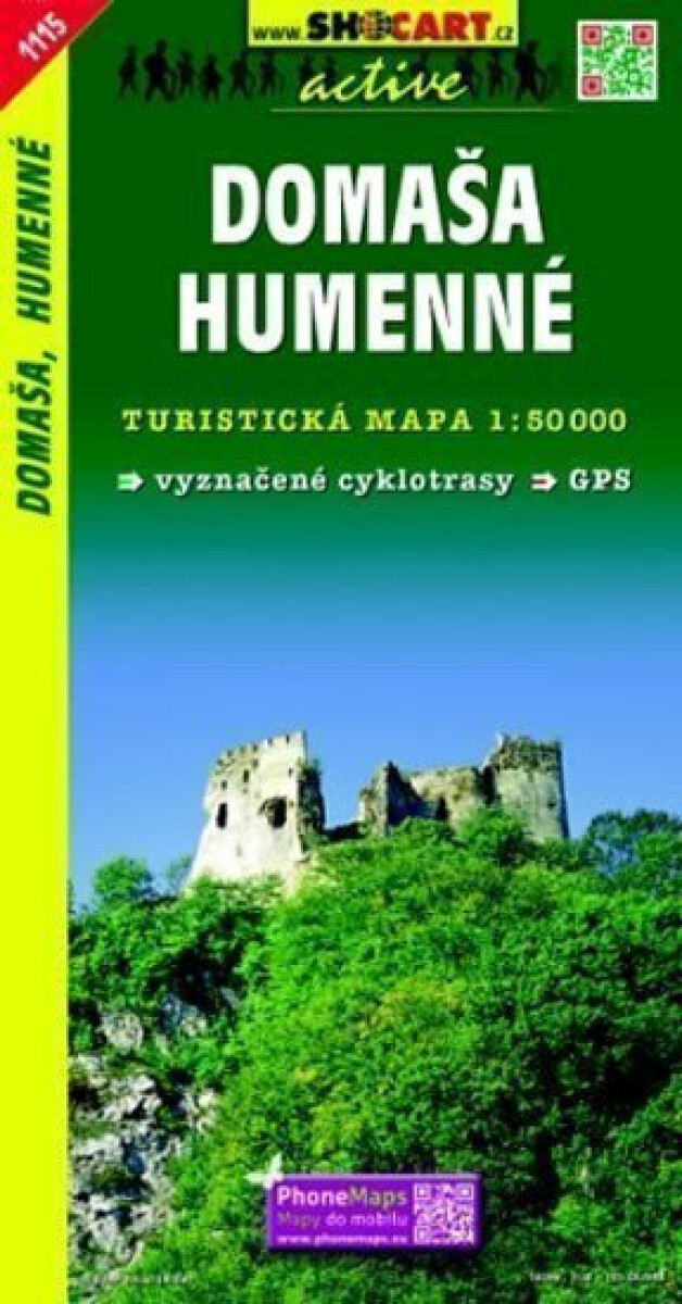 Domaša, Humenné 1: 50 000 (Turistická mapa 1115)