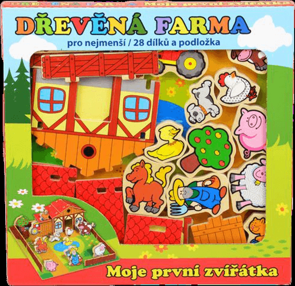 Domeček dřevěná farma Moje první zvířátka