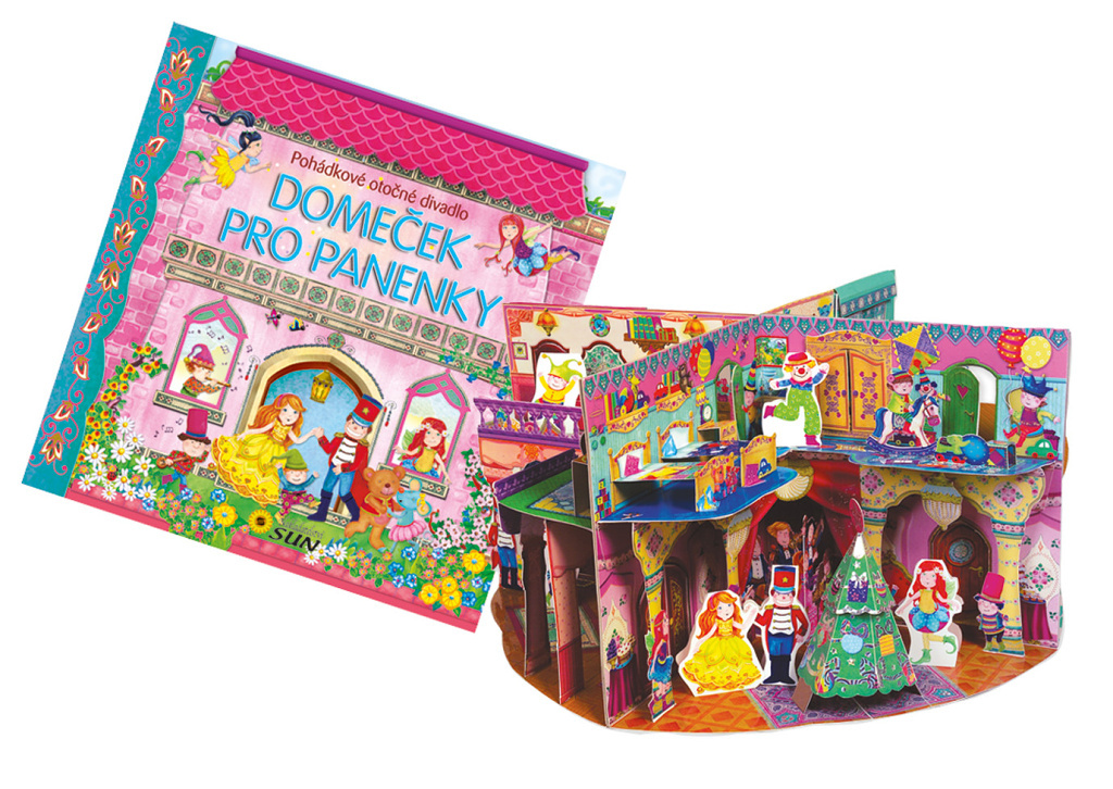 Domeček pro panenky Pohádkové otočné divadlo