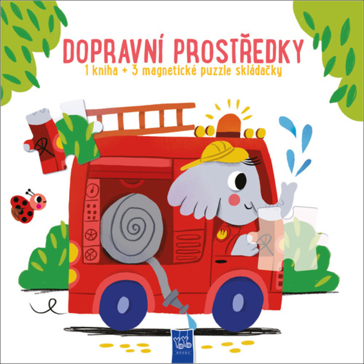 Dopravní prostředky (1 kniha + 3 magnetické puzzle skládačky) - kniha z kategorie Naučné knihy