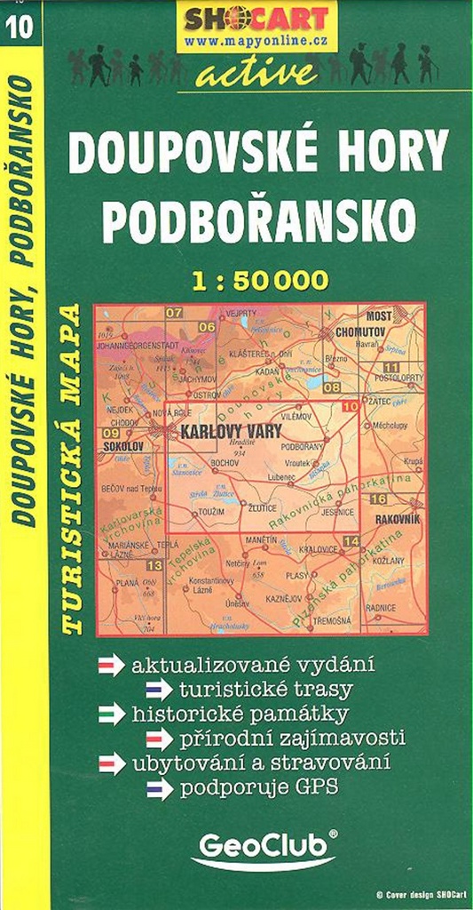 Doupovské hory, Podbořansko 1:50 000