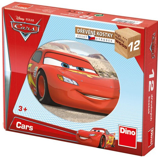 Dřevěné kostky Cars ve světě – 12 kostek