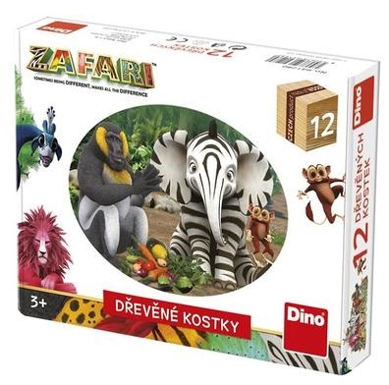 Dřevěné kostky Zafari