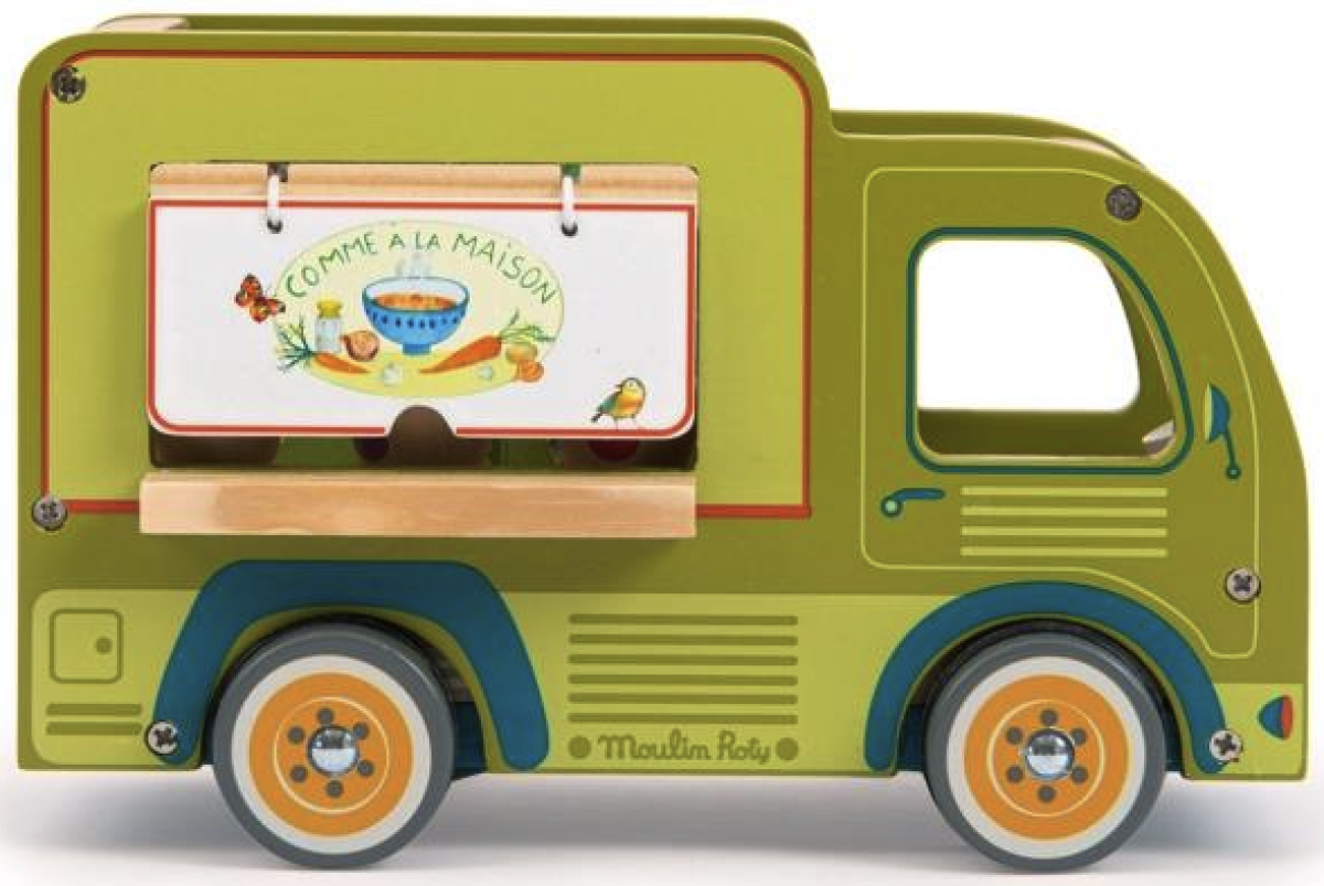 Dřevěné pojízdné bistro